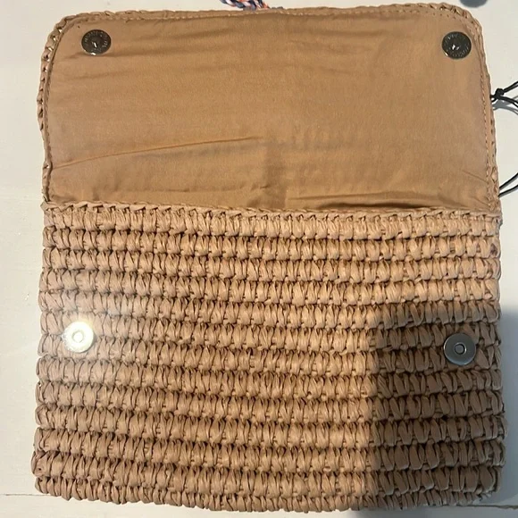 Fallon And Royce Straw Boho Summer Clutch Handbag - Picture 4 of 5